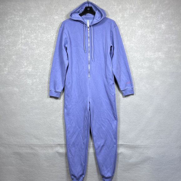 Fabletics OnePiece Womens Small X-Small Purple Forever Fleece Hooded Pockets - Picture 1 of 11